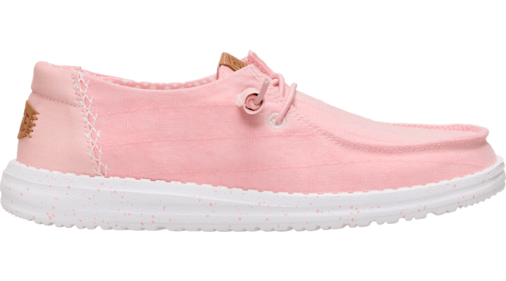 Heydude Women's Pale Pink Wendy Chambray Grid