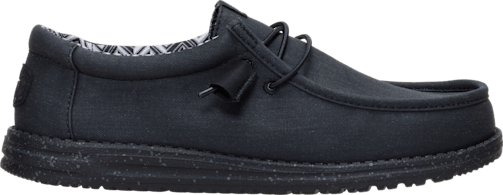Hey Dude Mens Wallly Stretch Shoes US 15 Wide EU 48 Black Canvas Slip On NIB Wally Stretch Canvas Wide - HEYDUDE main image 4