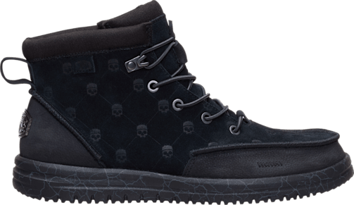 Hey Dude Bradley Suede Boots Jelly Roll Black Oyster Men\'s Size 9 Skull Print Jelly Roll Hey Dude Suede Boots Bradley Black Skull Print  main image 2